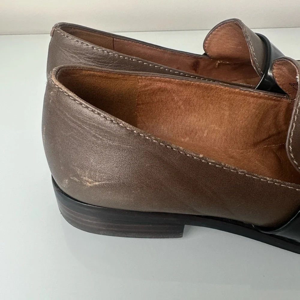 Madewell The Elin Loafer Two Toned Leather Size 6.5
